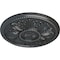 Ekena Millwork Edinburgh Ceiling Medallion (Fits Canopies up to 5 1/4"), Hand-Painted Pewter, 18"OD x 1 3/4"P CM18EDPES - alternate 3